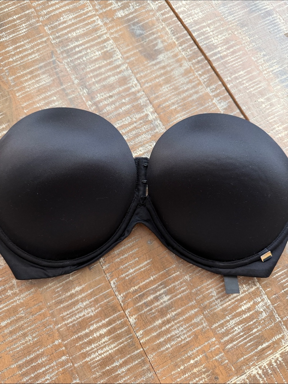 Victoria's Secret Black Strapless Molded Push-Up Bra